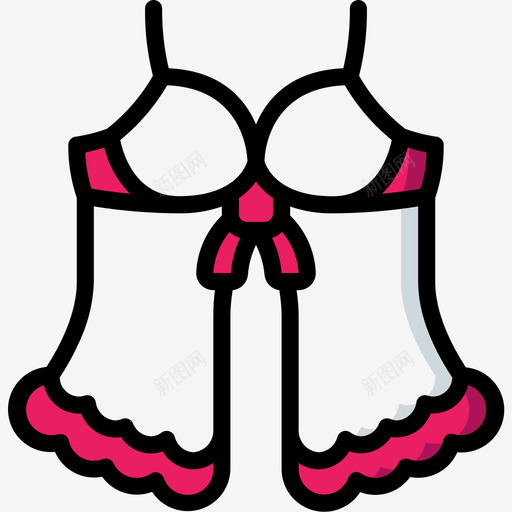 婴儿装内衣线性颜色图标svg_新图网 https://ixintu.com 内衣 婴儿 线性 颜色