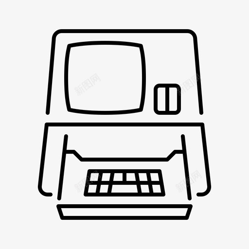 Macintosh苹果产品线性图标svg_新图网 https://ixintu.com Macintosh 产品 线性 苹果