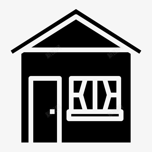 房子生意房产图标svg_新图网 https://ixintu.com 房产 房地产 房子 生意