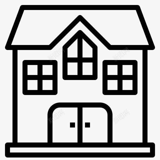 房子顾问公寓图标svg_新图网 https://ixintu.com 公寓 快乐 房地产 房子 指导 未来 概述 顾问