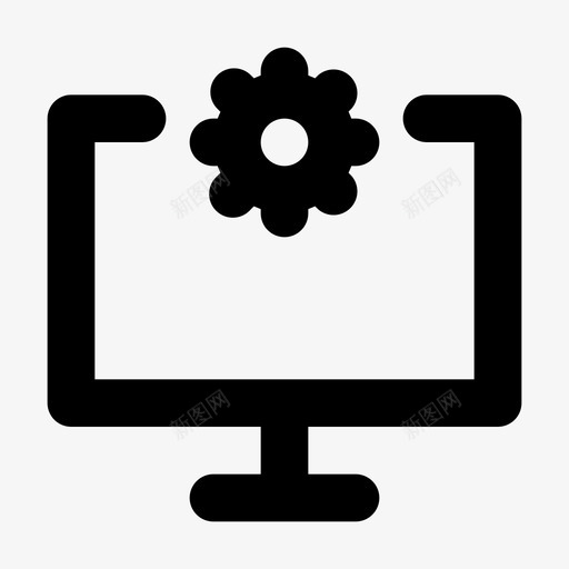 项目管理coglcd图标svg_新图网 https://ixintu.com 大纲 开发 监视器 设置 配置 项目管理
