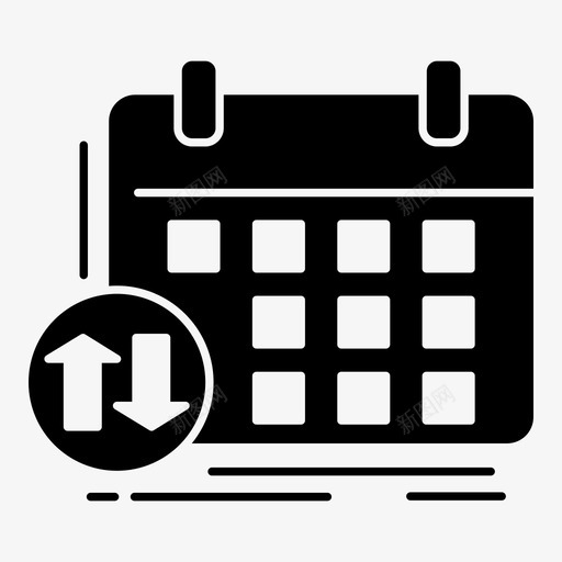 日程安排预约课程图标svg_新图网 https://ixintu.com 商务 教育 日程安排 时间表 活动 课程 预约
