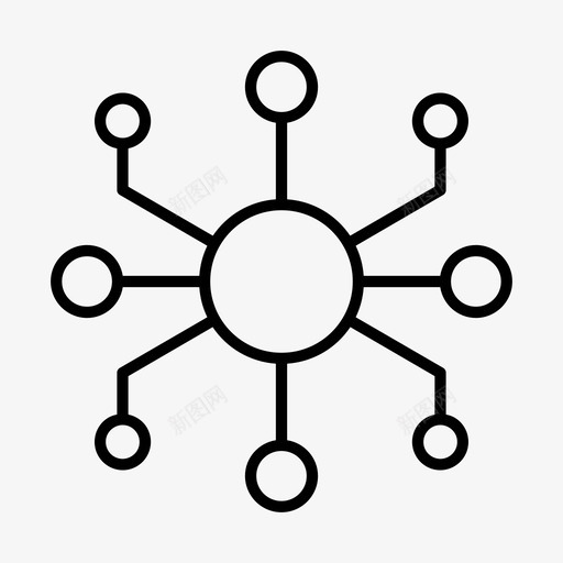全渠道客户数字图标svg_新图网 https://ixintu.com 客户 数字 流行 渠道 营销