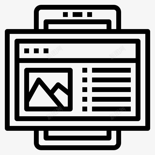 网站移动接口7线性图标svg_新图网 https://ixintu.com 接口 移动 线性 网站