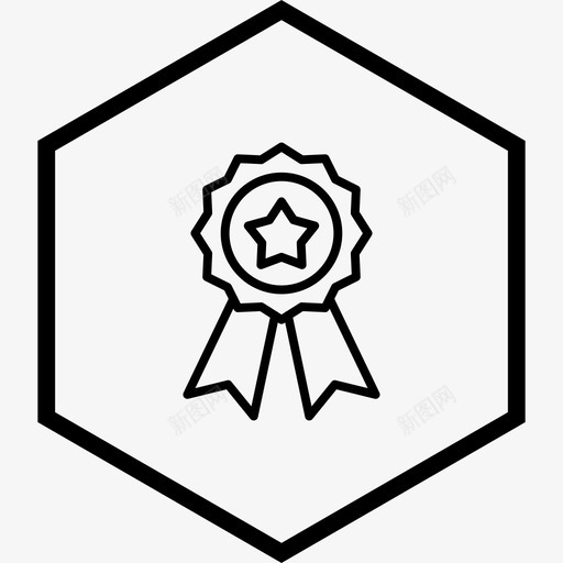 丝带奖项奖章图标svg_新图网 https://ixintu.com 丝带 奖章 奖项 电子商务