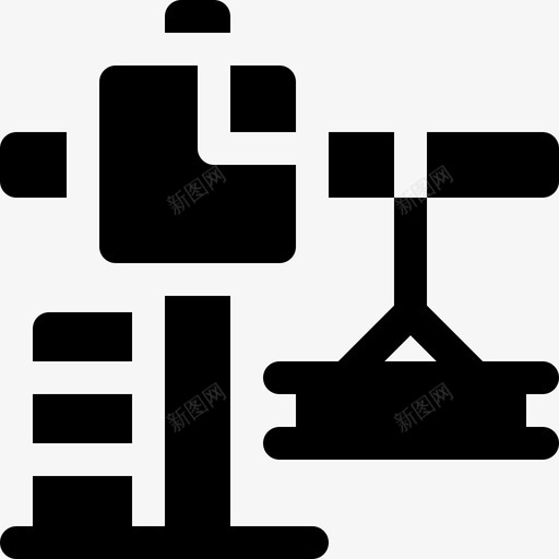 绞车房地产224填充图标svg_新图网 https://ixintu.com 填充 房地产 绞车