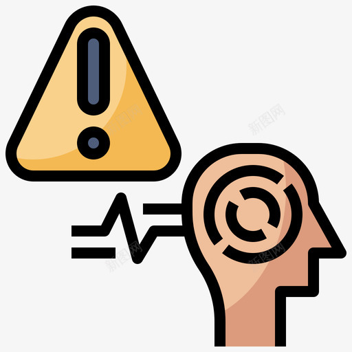 心理健康残疾8线性肤色图标svg_新图网 https://ixintu.com 心理健康 残疾 线性 肤色