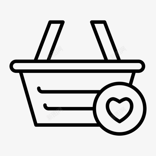 篮子买爱图标svg_新图网 https://ixintu.com 篮子 购物