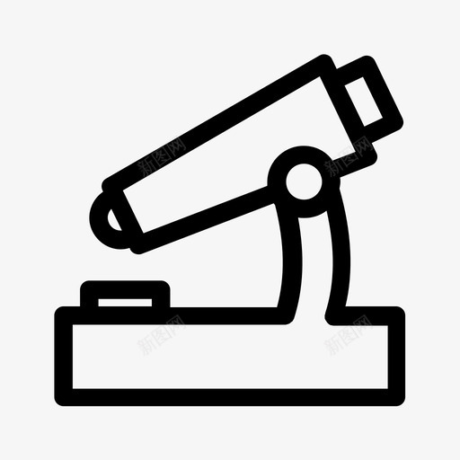 显微镜检查实验室图标svg_新图网 https://ixintu.com 实验室 显微镜 检查 镜线