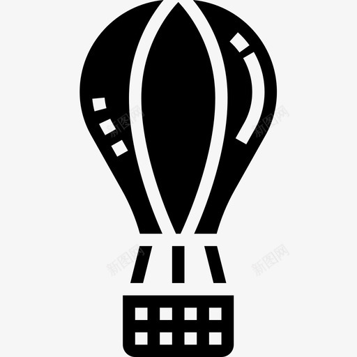 气球运输工具雕文图标svg_新图网 https://ixintu.com 气球 运输工具 雕文
