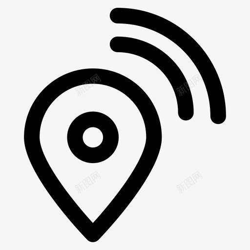 gps罗盘位置图标svg_新图网 https://ixintu.com 位置 地图 导航 罗盘