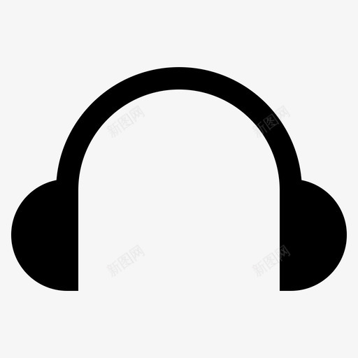 耳机音乐音色图标svg_新图网 https://ixintu.com 用户界面 纯色 耳机 音乐 音色