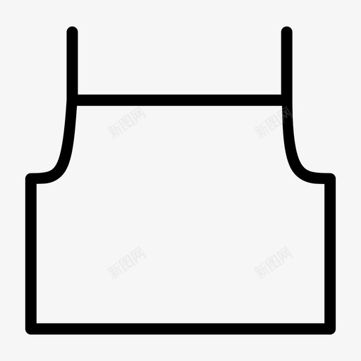 背心衣服时装图标svg_新图网 https://ixintu.com 套装 时尚 时装 背心 衣服