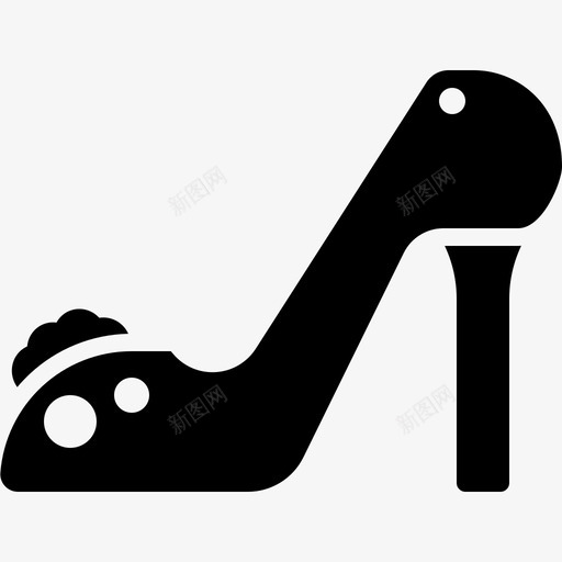高跟鞋婚礼199填充图标svg_新图网 https://ixintu.com 填充 婚礼 高跟鞋