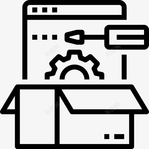 配置网页和优化线性图标svg_新图网 https://ixintu.com 优化 线性 网页设计 配置