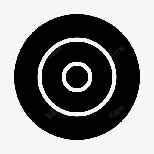 目标瞄准聚焦图标svg_新图网 https://ixintu.com 办公室 图标 字形 射击 目标 瞄准 聚焦