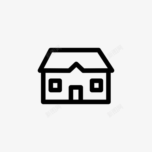 住宅房产房地产图标svg_新图网 https://ixintu.com 住宅 工业 房产 房地产