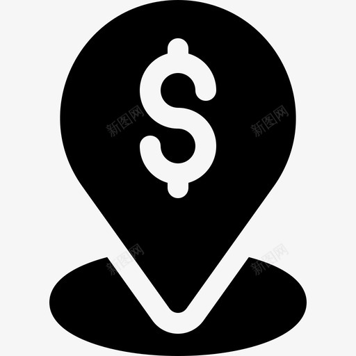 地图占位符付款83已填充图标svg_新图网 https://ixintu.com 付款 占位符 地图 填充
