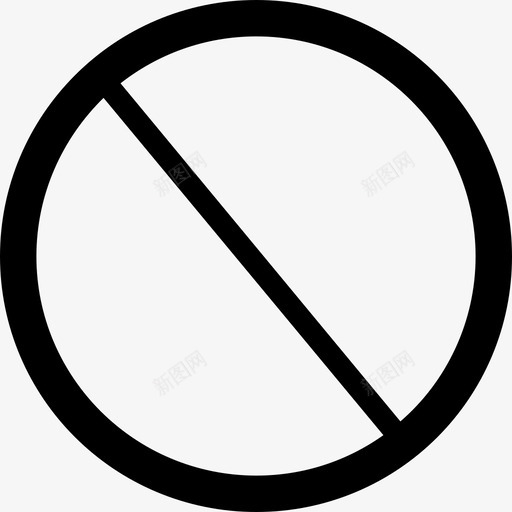 停止禁止暂停图标svg_新图网 https://ixintu.com 停止 暂停 禁止 警告