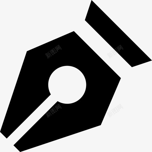 钢笔笔尖商业教育图标svg_新图网 https://ixintu.com 书写 商业 固体 图标 教育 笔尖 自来水笔 钢笔