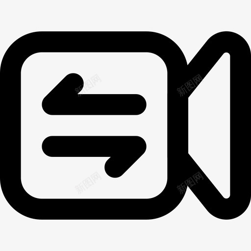 传送摄像交换图标svg_新图网 https://ixintu.com ticons 交换 传送 多媒体 录音 摄像