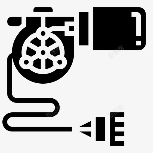 刮水器电机发动机技工图标svg_新图网 https://ixintu.com 刮水 发动机 图示 技工 挡风 汽车维修 玻璃 电机
