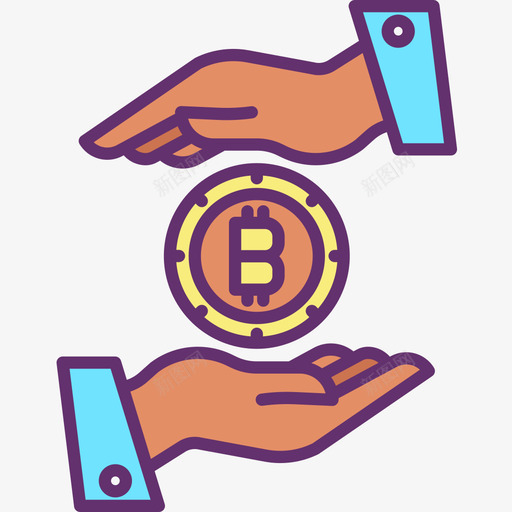比特币加密货币44线性颜色图标svg_新图网 https://ixintu.com 加密 比特 线性 货币 颜色