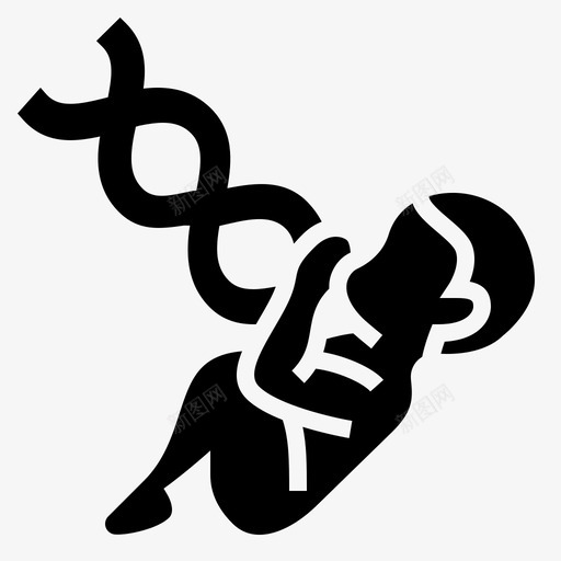 胎儿dna人图标svg_新图网 https://ixintu.com dna 婴儿 字形 生命 生物工程 胎儿