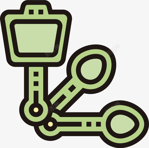 量匙厨房工具21线性颜色图标svg_新图网 https://ixintu.com 厨房 工具 线性 量匙 颜色