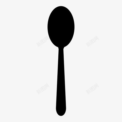 勺子做饭吃图标svg_新图网 https://ixintu.com 做饭 勺子