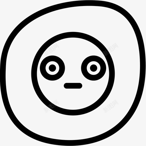 惊艳表情情感图标svg_新图网 https://ixintu.com 情感 惊艳 感觉 煎蛋 表情
