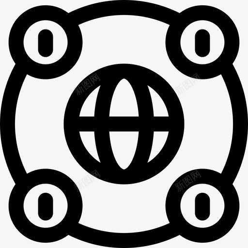 全世界众筹23线性图标svg_新图网 https://ixintu.com 众筹 全世界 线性