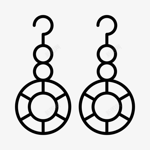 耳环订婚爱情图标svg_新图网 https://ixintu.com 婚姻 婚礼 浪漫 爱情 耳环 订婚