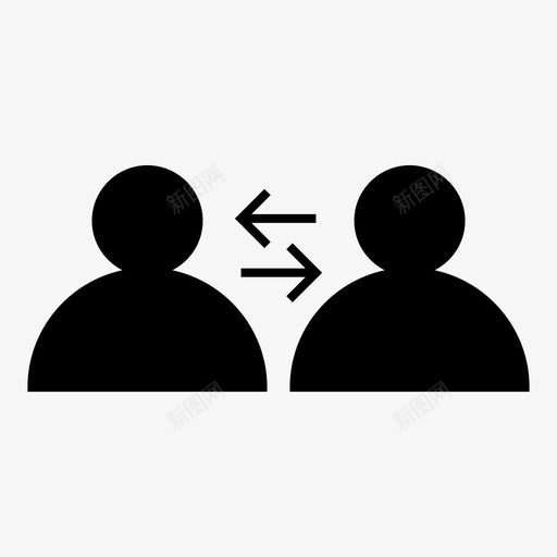 帐户配置文件交换图标svg_新图网 https://ixintu.com 交换 帐户 用户 转移 配置文件