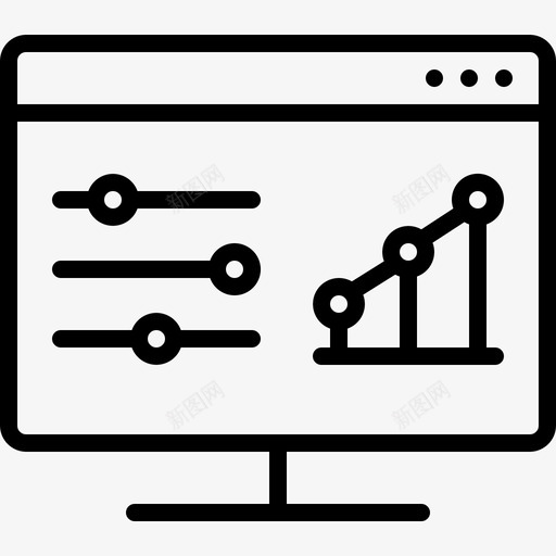 搜索引擎优化图表均衡器图标svg_新图网 https://ixintu.com 优化 图表 均衡器 大纲 搜索引擎 统计 设置 部分 黑色