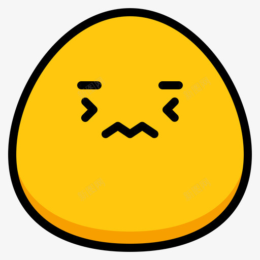 恶心表情41线性颜色图标svg_新图网 https://ixintu.com 恶心 线性 表情 颜色