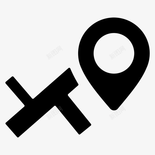 路线图位置pin图标svg_新图网 https://ixintu.com 位置 图标 地图 路线图