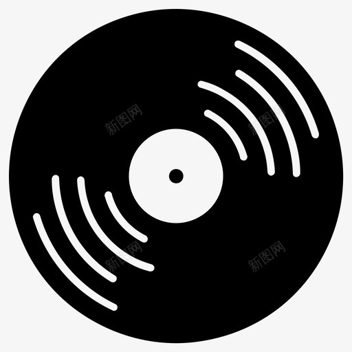 唱片音乐歌曲图标svg_新图网 https://ixintu.com 唱片 歌曲 音乐