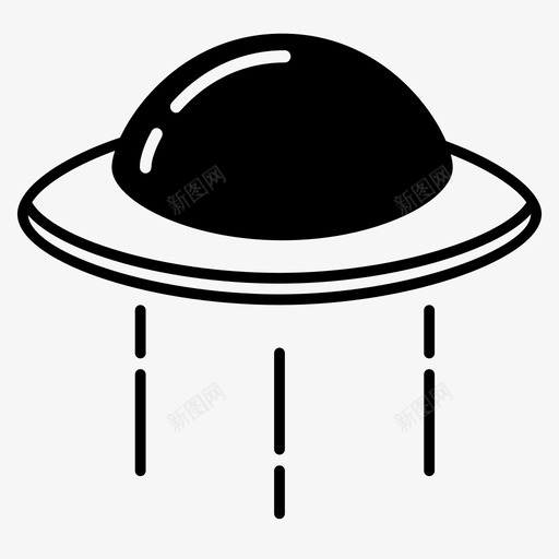 太空船外星人科幻图标svg_新图网 https://ixintu.com 外星人 太空船 科幻