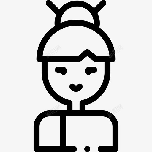艺妓日本97直系图标svg_新图网 https://ixintu.com 日本 直系 艺妓