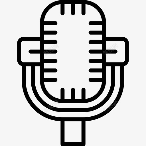 6号剧场线性话筒图标svg_新图网 https://ixintu.com 6号 剧场 线性 话筒