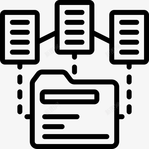 数据分析33线性图标svg_新图网 https://ixintu.com 分析 数据 线性