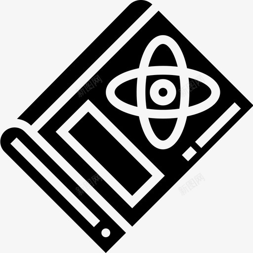科学书籍研究与发展2字形图标svg_新图网 https://ixintu.com 书籍 发展 字形 研究 科学