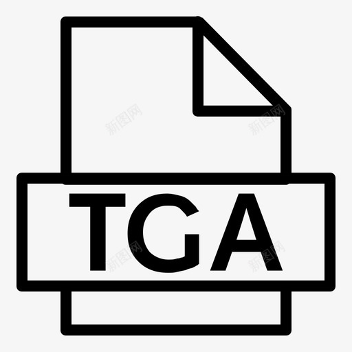 tga扩展名文件tga图标svg_新图网 https://ixintu.com 扩展名 文件