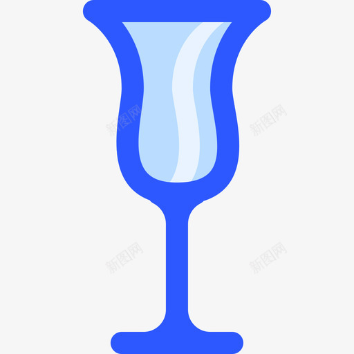 玻璃餐具蓝色图标svg_新图网 https://ixintu.com 玻璃 蓝色 餐具