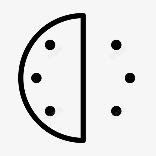 时钟半小时分钟图标svg_新图网 https://ixintu.com 分钟 半小时 基本 接口 时钟 行集 规则