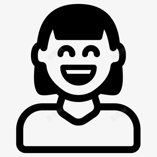 表情笑笑脸图标svg_新图网 https://ixintu.com 情人 笑脸 表情