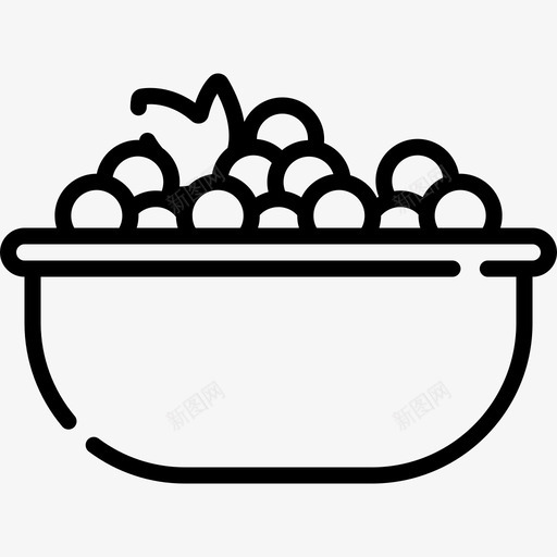 蔓越莓圣诞食品5直系图标svg_新图网 https://ixintu.com 圣诞 直系 蔓越 食品