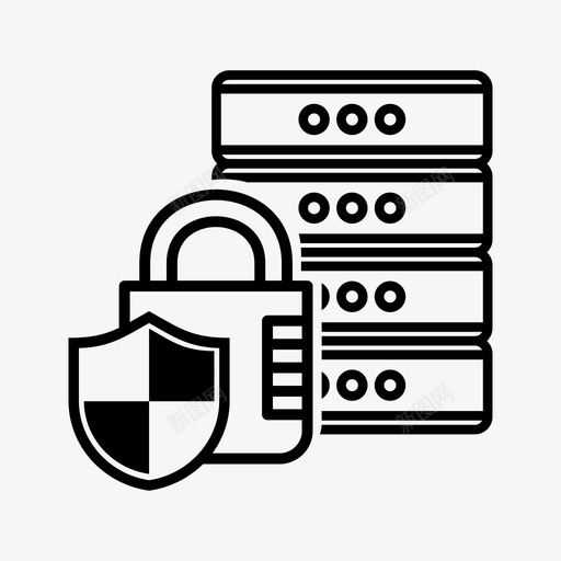 锁挂锁隐私图标svg_新图网 https://ixintu.com 保护 安保 安全 挂锁 隐私