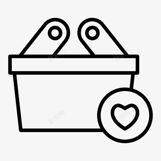 篮子买爱图标svg_新图网 https://ixintu.com 篮子 购物